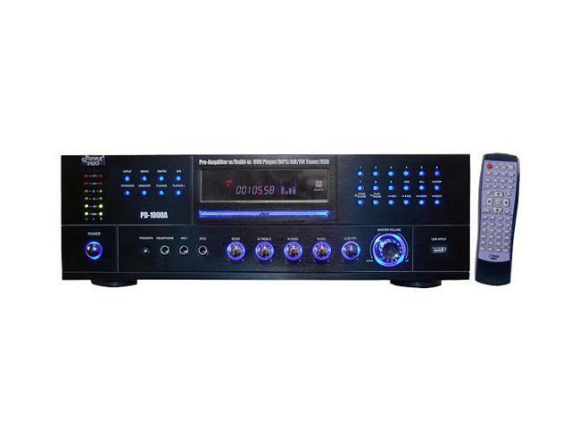 Pyle Home PD1000A 1,000-Watt AM/FM Receiver with Built-in DVD Player ...