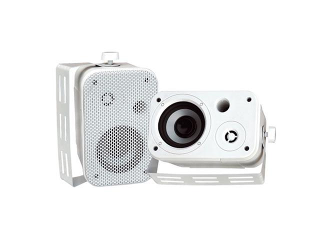 PYLE PDWR30W 3.5'' Indoor/Outdoor Waterproof On-Wall Speakers (White) Pair
