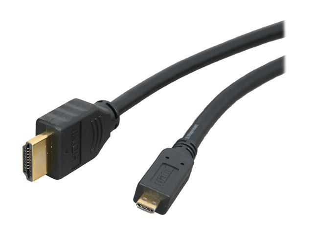 Link Depot HDMI-10-MICRO 10 ft. Black HDMI Type A male to HDMI Micro male HDMI Standard to HDMI Micro Cable Male to Male