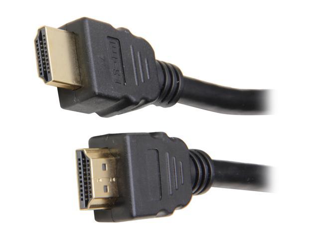 Link Depot HHSN-25 25 ft. Black HDMI® High Speed with Ethernet - Type A to Type A Male to Male