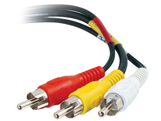 C2G Model 40451 50 ft. Value Series Composite Video + Stereo Audio Cable Male to Male