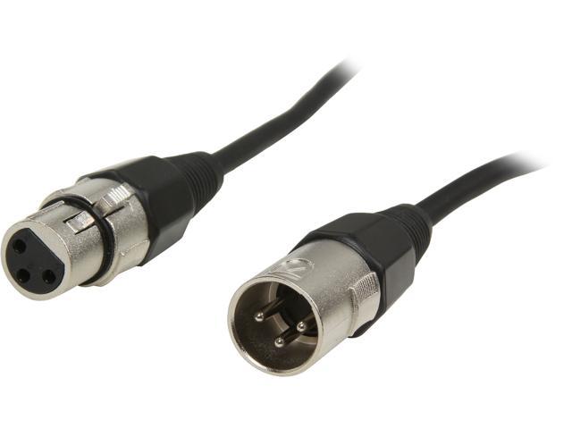 Overweldigend stikstof fusie C2G 40059 Pro-Audio XLR Male to XLR Female Cable, Black (6 Feet, 1.82 Meters)  - Newegg.com