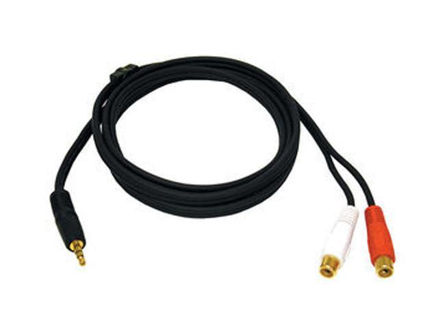 C2G 40425 6 ft. One 3.5mm Stereo Male to Two RCA Stereo Female Y-Cable Male to Female