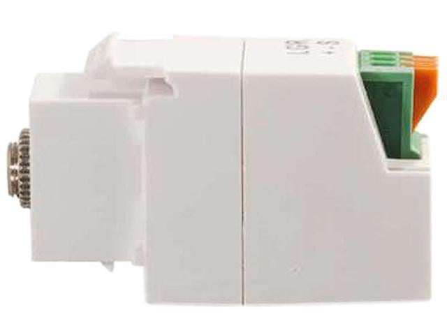 C2G 37036 3.5mm 3-Conductor Keystone Adapter, White