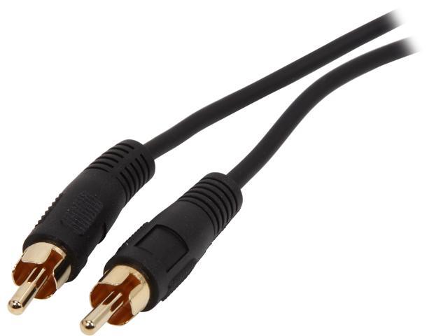 C2G 03168 Value Series Mono RCA Audio Cable, Black (12 Feet, 3.65 Meters)