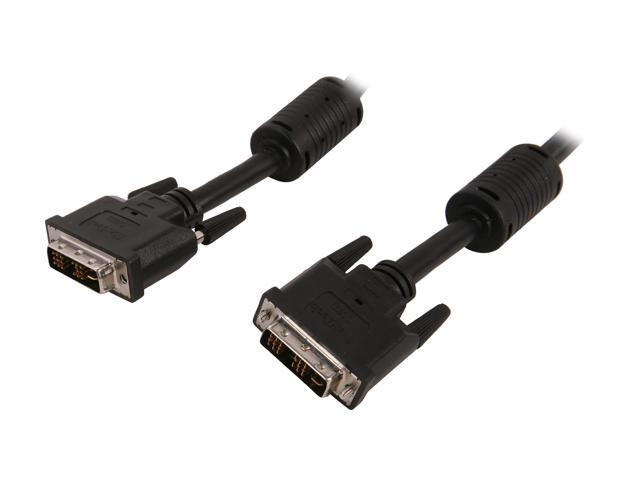 StarTech.com DVIISMM6 Black Male to Male DVI-I Single Link Digital Analog Monitor Cable