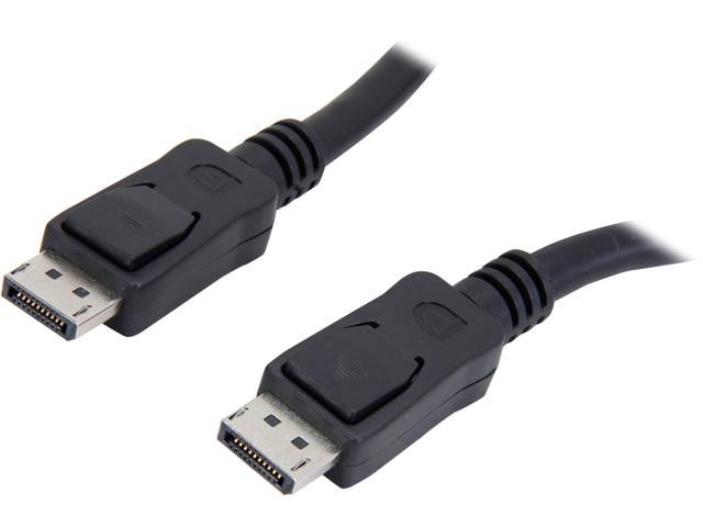 StarTech.com DISPLPORT35L 35 ft. Black Connector A: 1 - DisplayPort Male  Connector B: 1 - DisplayPort Male DisplayPort Cable with Latches Male to Male