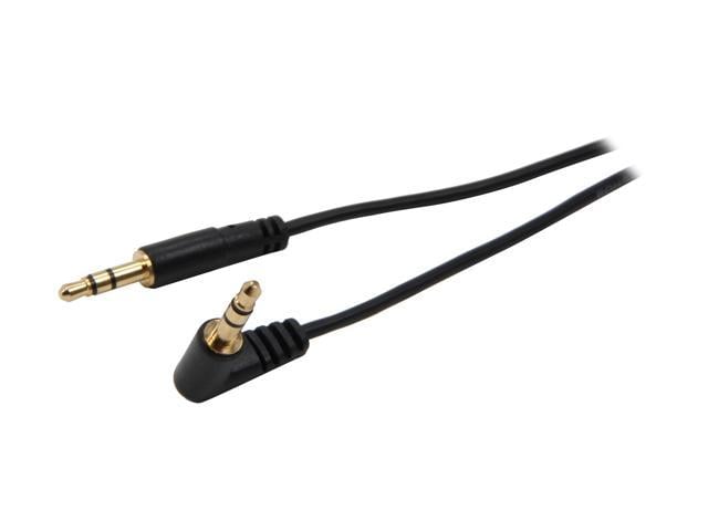 StarTech.com MU6MMSRA Slim 3.5mm to Right Angle Stereo Audio Cable Male to Male