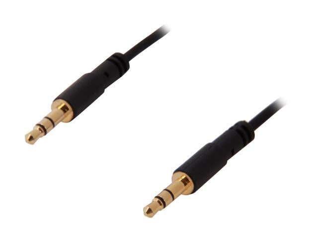 StarTech.com MU10MMS Slim 3.5mm Stereo Audio Cable Male to Male