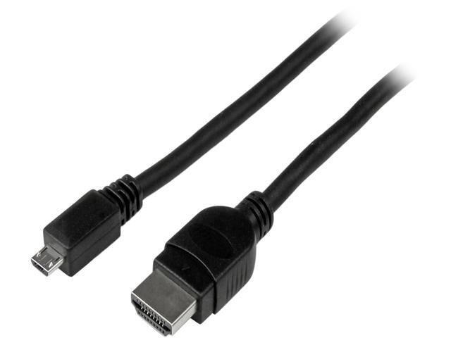 StarTech.com MHDPMM3M 9.8 ft. Black Connector A: 1 - HDMI (19 pin) Male
Connector B: 1 - USB Micro-B (5 pin) Male Passive Micro USB to HDMI MHL Cable Male to Male