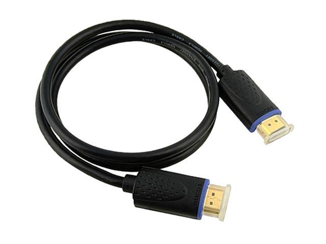 Insten 675786 3 ft. Black High Speed HDMI Cable with Ethernet M/M