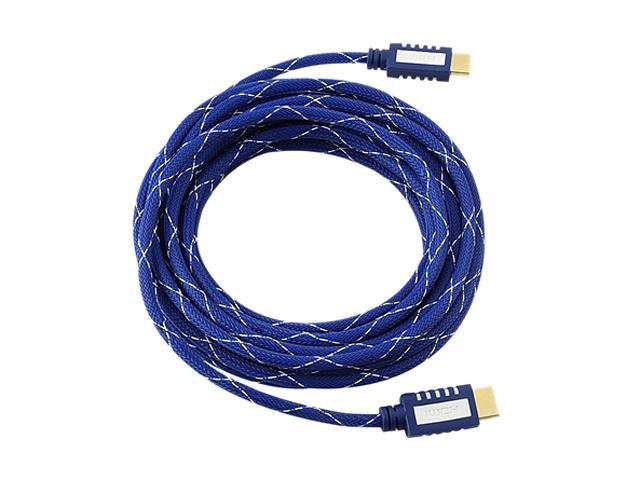 Insten 675735 20 ft. Mesh Blue High Speed HDMI Cable