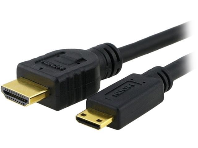 Insten 675827 6 ft. Black HDMI to Mini HDMI Mini HDMI to HDMI High Speed Cable M / M