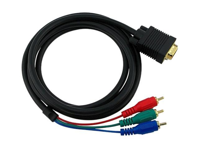 Insten 675713 6 ft. Premium VGA to 3 RCA Component Cable