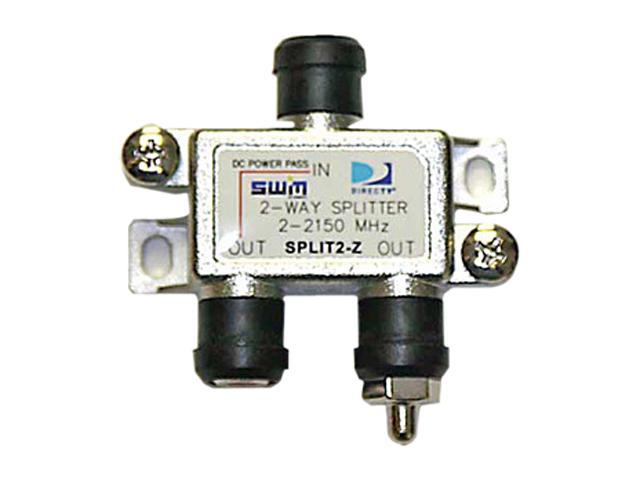 DIRECTV SPLIT2 SWM 2 Way Splitter 2-2150 Mhz 1 Port Power Passing With Weather Boot