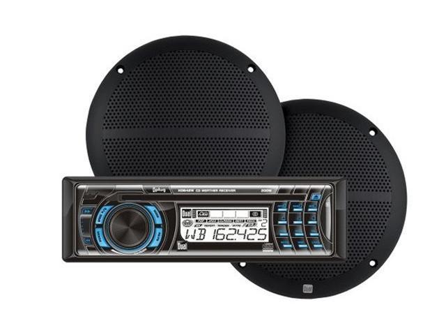 Dual 200W CD/Weatherband Receiver with 6.5" Speakers