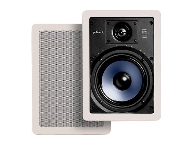 Polk Audio RC65i 6.5" High Performance In-Wall Speaker Pair (White)