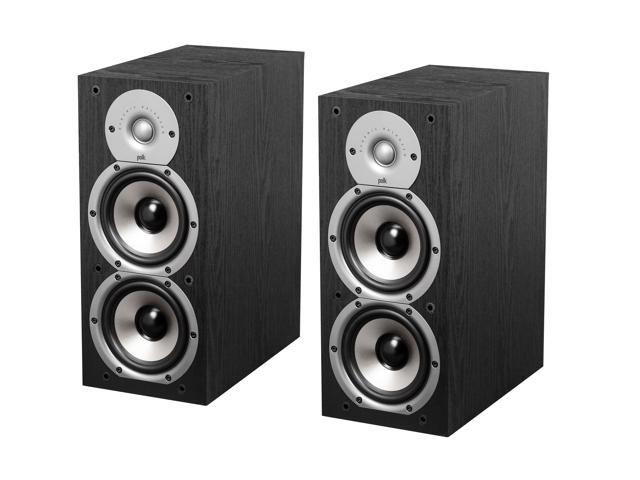 Polk Audio Monitor Series New Monitor 45B Two-Way Bookshelf Loudspeaker (Black) Pair