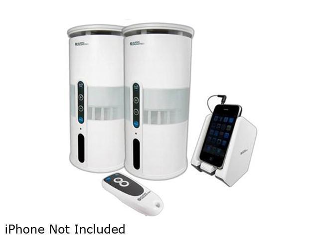Audio Unlimited SPK-VELO-W3 900MHz Wireless Indoor/Outdoor White Speakers Pair