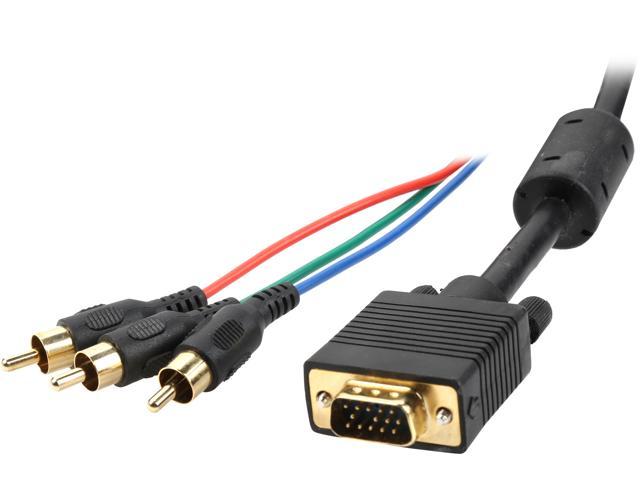 CABLES UNLIMITED PCM-2330-25 25 ft. HDB15 to RCA Component Video Cable