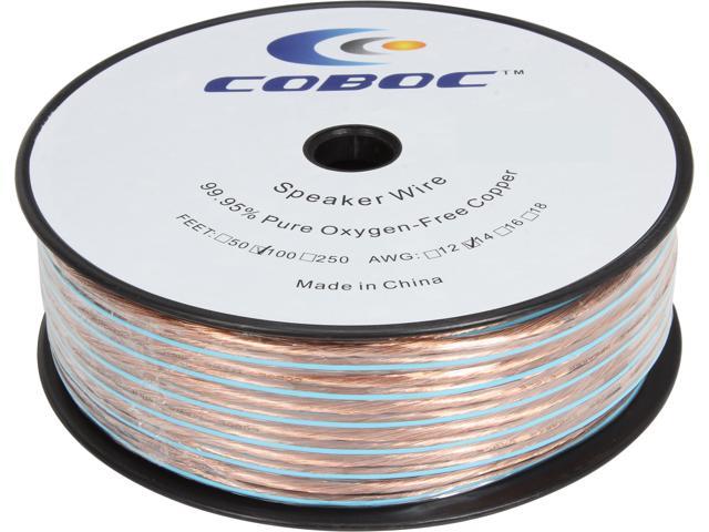 Coboc Model SPW-2C14-300-CL 100ft 14AWG 2-Conductor Enhanced Loud Oxygen-Free Copper OFC Speaker Wire Cable