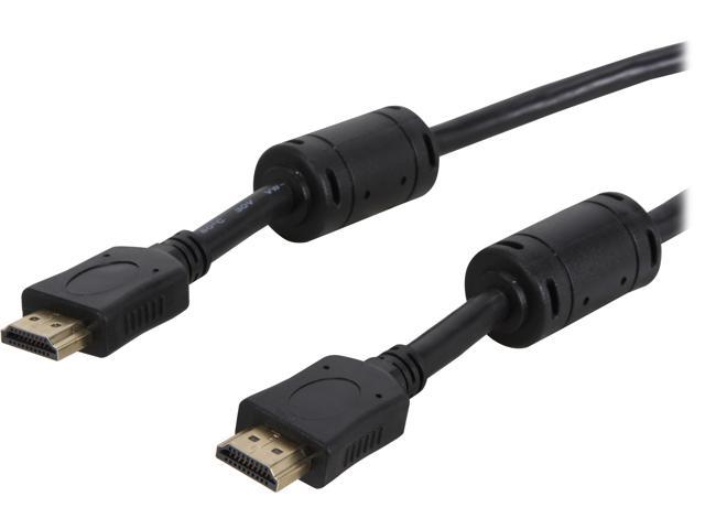 Coboc EA-HDAC-3-BK 3 ft. 28AWG Stranded Tinned Copper 18Gbps High Speed HDMI Cable with Ethernet w/Ferrite Cores,Black,M-M - Ultra HDTV 4K x 2K & 3D Compatible - 4096x2160P@60Hz