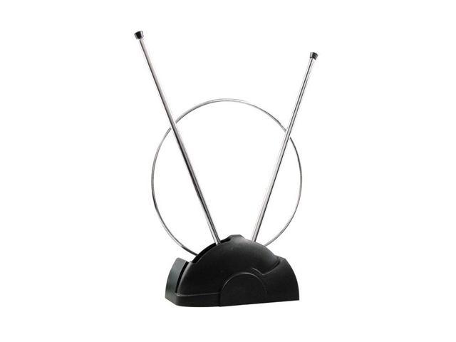 Axis PET10-8120 Indoor TV Antenna - UHF/VHF/FM, 32" Adjustable Dipoles, Non-Scuff Base