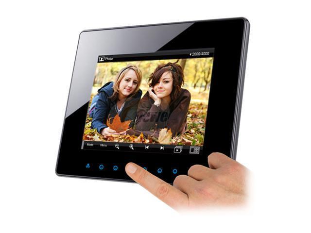 Viewsonic Dpg801bk 8 800 X 600 Digital Photo Frame With Easy Touch Control Newegg Ca