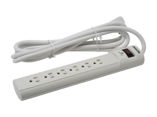 PHILIPS GP610F 6-Outlet Surge Protector with Child Safety Feature ...