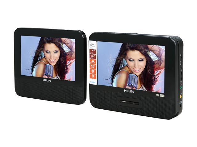 PHILIPS PD7012/37 7" Dual Screens Portable DVD Player