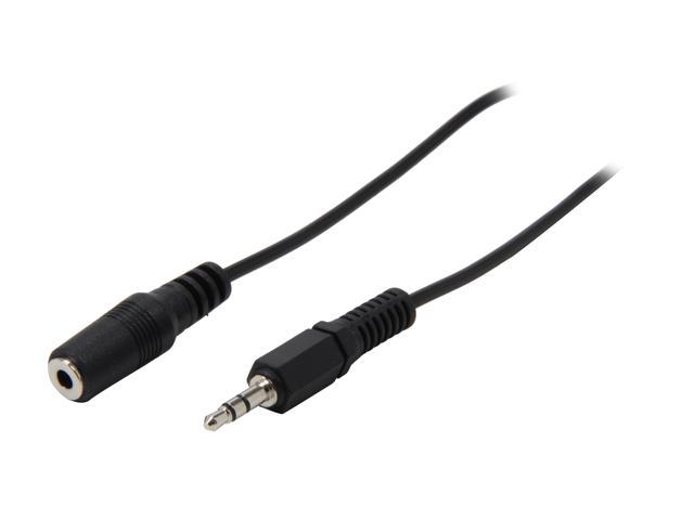 Coboc 25 ft. 3.5mm Stereo Male to Female Extension Cable (Black)