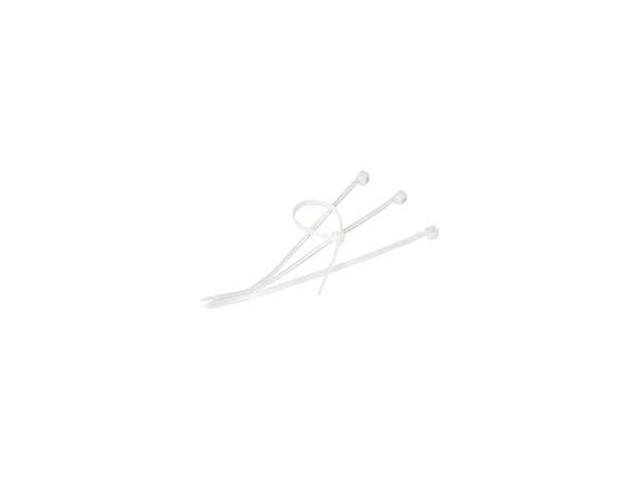 Steren 400-808CL 8" Nylon Self-Locking Cable Ties, Clear