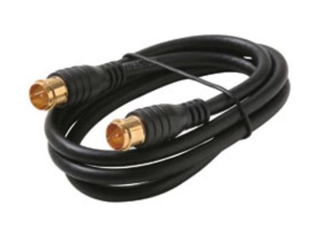 STEREN 205-310BK 3 ft. F-Quick Coaxial Cable, Black Female to Female