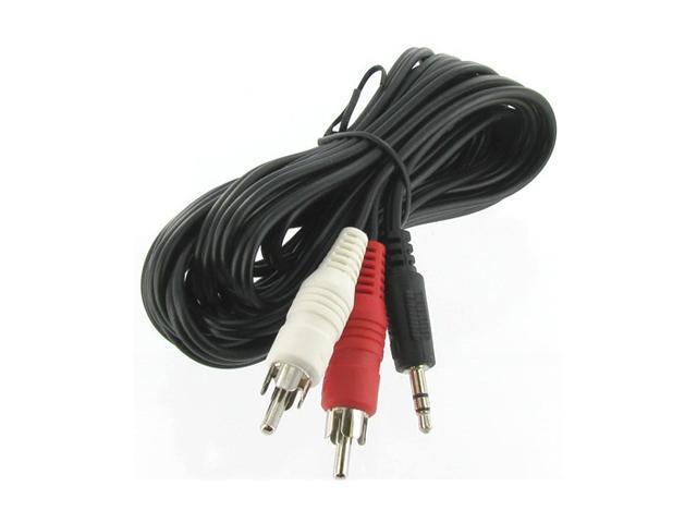 STEREN 255-047 12 ft. 3.5mm to RCA Y-Cable Male to Male