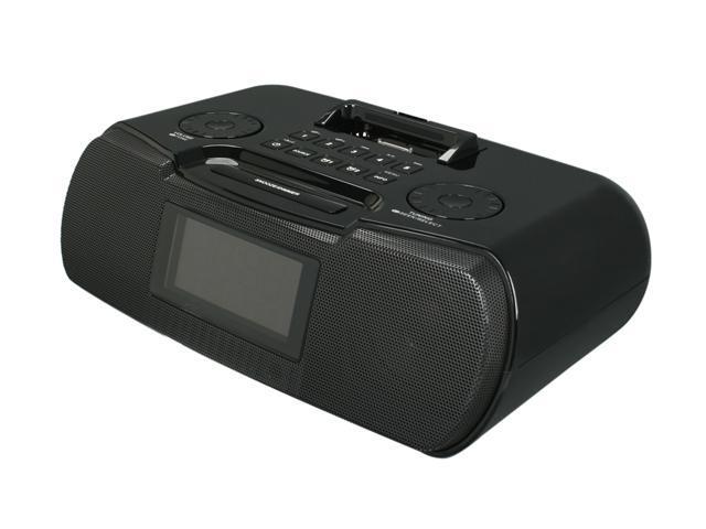 Sangean AM / FM-RBDS Digital Tuning Stereo Atomic Clock Radio with iPod Dock RCR-10 BL