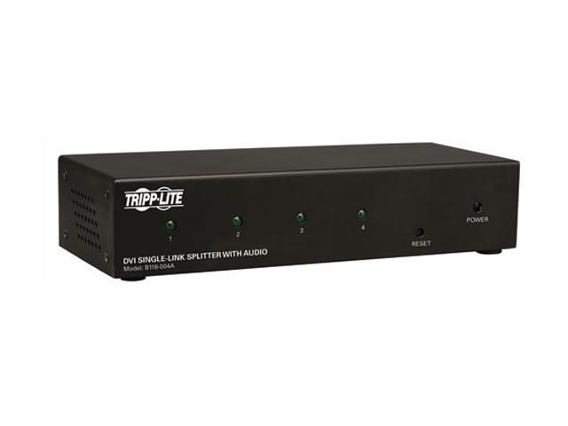 Tripp Lite DVI Single Link Video / Audio Splitter/Booster, 4-Port B116-004A