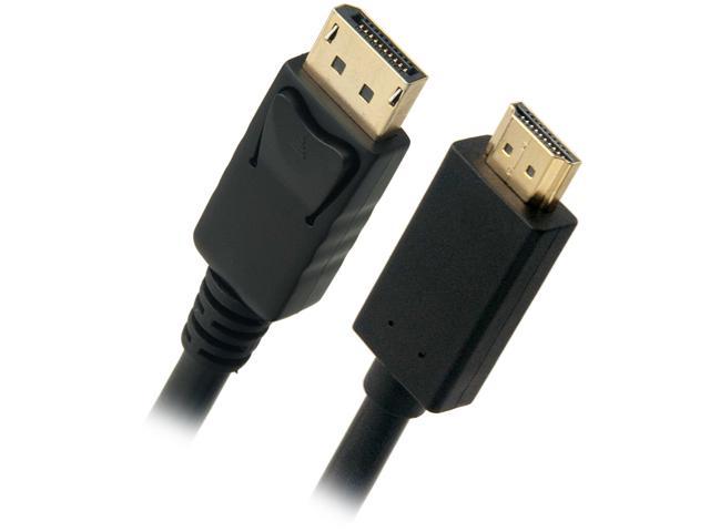 Omni Gear DP-3-HDMI 3 ft. Black DisplayPort to HDMI Cable Male to Male