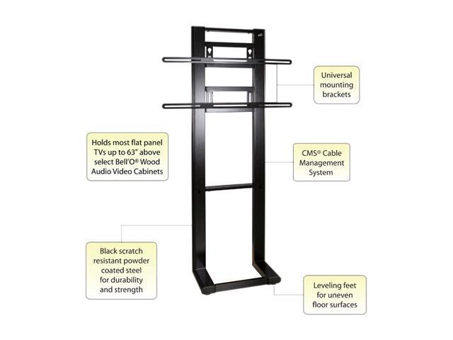 BellO PP59B up to 63" Optional Flat Panel TV Mounting System TV wall mount LED & LCD HDTV max load 175 lbs Compatible with Samsung, Vizio, Sony, Panasonic, LG and Toshiba TV