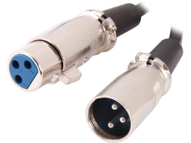 BYTECC Model XLR-10MF 10 ft. 3 pin XLR Male to 3 pin XLR Female Microphone Cable Male to Female - OEM