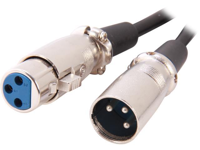 BYTECC Model XLR-15MF 15 ft. 3 pin XLR Male to 3 pin XLR Female Microphone Cable Male to Female - OEM