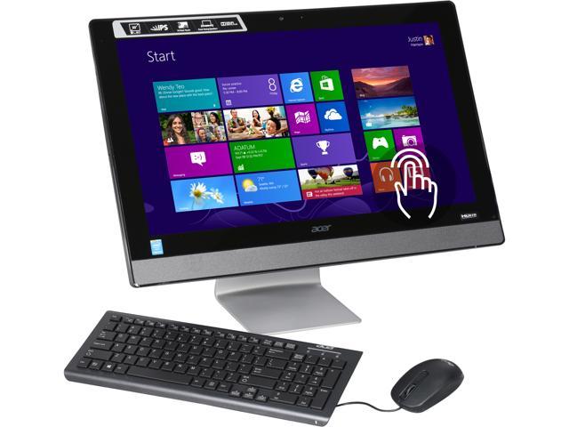 Acer All-in-One PC Aspire AZ3-615-UR1B Intel Pentium G3250T 4GB DDR3 1TB HDD 23" Touchscreen Windows 8.1 64-Bit