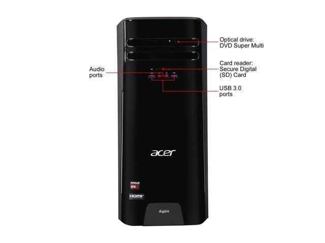 Acer Desktop Computer Aspire ATC-280-UR11 A10-Series APU A10-7800