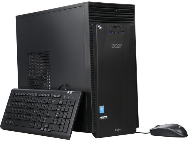 Acer Desktop PC Aspire T ATC-705-UR62 Intel Core i3-4160 6GB DDR3 1TB HDD Intel HD Graphics 4400 Windows 10 Home 64-Bit