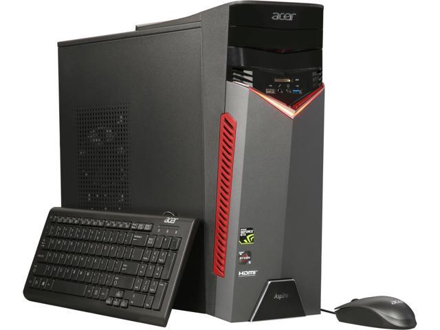 Acer Gaming Desktop Aspire GX GX-281-UR11 AMD Ryzen 5 1400 8GB DDR4 1TB HDD GeForce GTX 1050 Windows 10 Home 64-Bit
