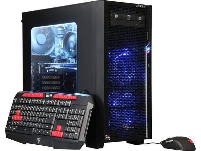 ABS Prime-1400 Gaming Desktop Ryzen 5 1400 (3.20 GHz) 8 GB DDR4 1 TB HDD NVIDIA GeForce GTX 1050 Ti 4 GB Windows 10 Home 64-Bit ALA066