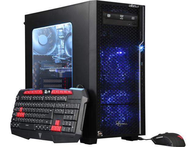 ABS Prime-1300X Gaming Desktop Ryzen 3 1300X (3.5 GHz) 8 GB DDR4 1 TB HDD NVIDIA GeForce GTX 1050 Ti 4 GB Windows 10 Home 64-Bit ALA069