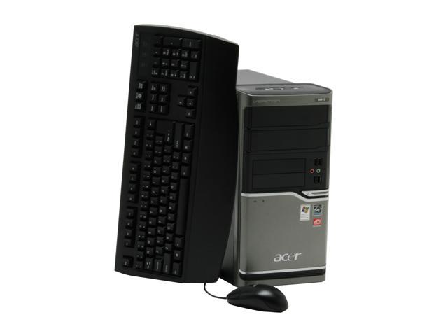 Acer Desktop PC Veriton VM410-UD5000P Athlon 64 X2 5000+ 2GB DDR2 160GB HDD ATI Radeon X1200 IGP Windows XP Professional