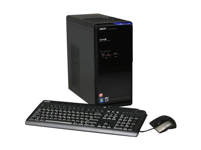 Acer Desktop PC Aspire AM3300-U1332 AMD Phenom II X4 810 6GB DDR3 1TB HDD ATI Radeon HD 3200 Windows 7 Home Premium 64-bit