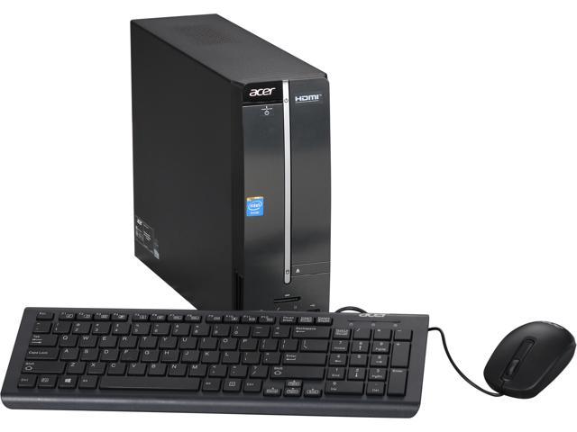 Acer Aspire AXC-603G-UW30 Desktop PC Intel J1900 Quad-Core 2.00GHz, 4GB DDR3 RAM, 500GB HDD, HDMI OUT, USB 3.0, Windows 8.1 64-Bit