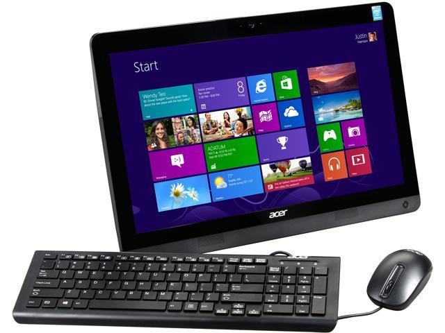 Acer All-in-One PC Aspire AZC-606-UR24 Intel Celeron J1900 4GB DDR3 500GB HDD 19.5" Windows 8.1